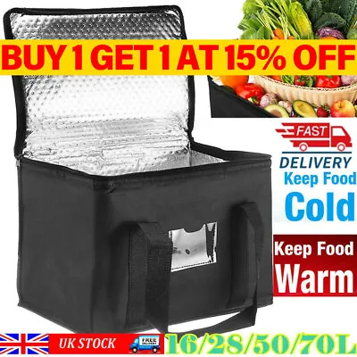Large Food Delivery Insulated Bags Pizza Takeaway Thermal Warm/cold Bag Ruck UK • £7.39
