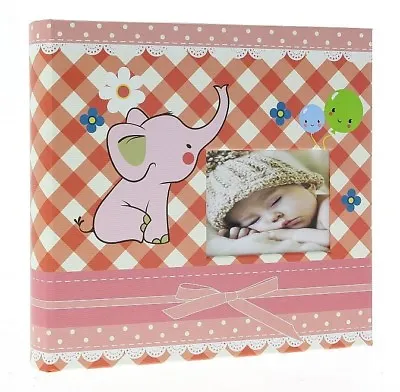 Pink Slip In Photo Album Holds 200 6  X 4  Photos Memo  Baby Girl Keepsake Gift • £13.89