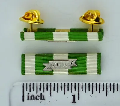 VIETNAM CAMPAIGN MEDAL RIBBON With Date - Mounted On Clip Back Holder Bar • $5.89