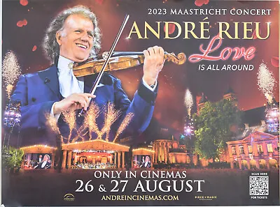 Andre Rieu Love Is All Around UK Quad Movie Poster • £12.43