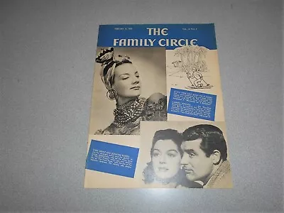The Family Circle Magazine Feb 16 1940 Vol 16 No 7 Carmen Miranda Cary Grant  • $8.99