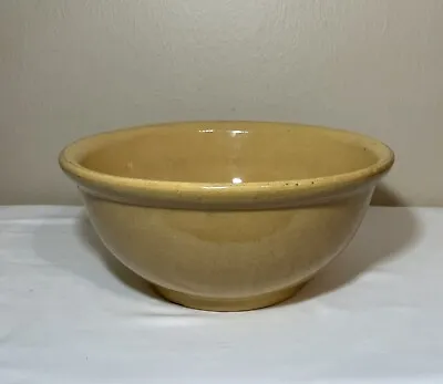 Antique 1940s Yellow Ware Mixing Bowl 13” Medalta Pottery Medicine Hat Canada • $85