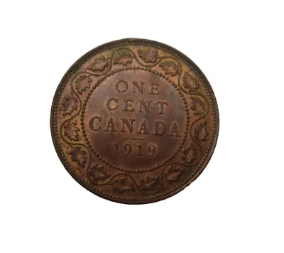 1919 Canada Large 1 Cent King Geoerge V MS60 - 70 Unc With Lustre • £69.99