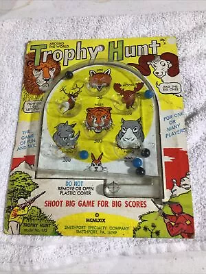 Trophy Hunt Pinball Game Around The World Model No. 172 Smethport 1969 Vintage • $8.95