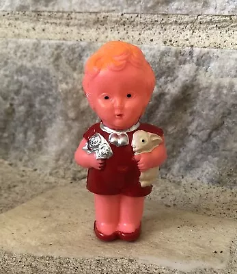Vintage NOS Creepy Cute Plastic Doll Rattle Figurine Made In Hong Kong • $13.99
