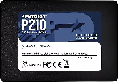 $30.80 • Buy Patriot P210 SATA 3 256GB Internal Solid State Drive 2.5  SSD- P210S256G25