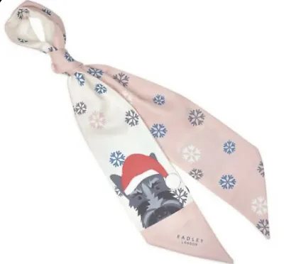 £24.50 • Buy Radley Silky Feel Handbag Scarf Dog  Rrp £39 Christmas Scottie BNWT Gift Idea
