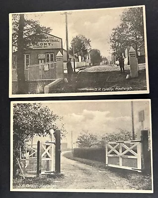 2 Postcards Of Salvation Army Colony Hadleigh Nr Southend Essex Gates & Office • £3.99