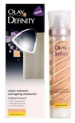 Olay Definity Colour Enhancer Anti-Ageing Moisturiser Medium SPF15 50ml • £19.95