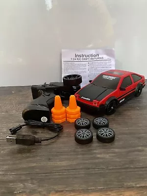 £33.50 • Buy Toyota AE86 Two Tone Red Black RC Model Drift Car 4WD 1:24