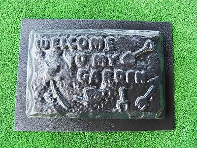 Welcome To My Garden Mould Ornament Plaque Sign • $32.99