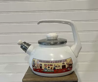 Villeroy & Boch Design NAIF Enameled Teapot Kettle With Lid & Spout Cap Germany • $39.99