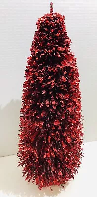 Vintage Aluminum Red Christmas Tree 19” W/ Original Box • $63.75