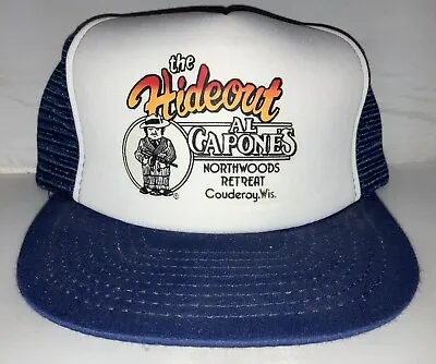 Vtg The Hideout Al Capone 90s Snapback Hat Cap Rare Trucker Og Gangster Nwot • $19.99