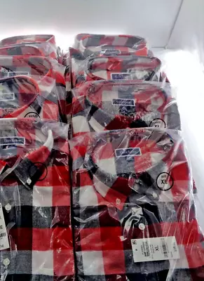 Men's Shirt Lot Flannel XL 12 Wholesale Resell Lot New With Tags • $42