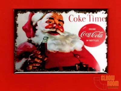 Coke Time Santa Coca-Cola Vintage Sign Art 2x3  Fridge/locker Magnet • $3.75