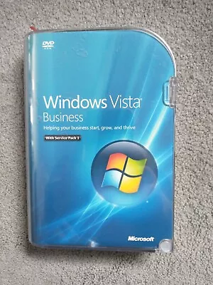Microsoft Windows Vista Business SP1 Full MS WIN 32 Bit DVD *Sealed* • $39.99