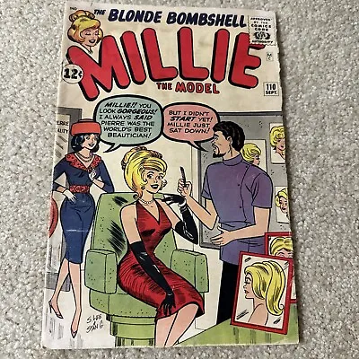 THE BLONDE BOMBSHELL - MILLIE The MODEL COMIC No.110 SILVER AGE SEPT  1962  12c  • $13.99