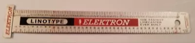 Mergenthaler Linotype Co. Advertising Ruler Vintage Aluminum Pocket Tool • $12.22