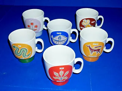 Naaman Israel Twelve Tribes Of Joseph Porcelain Collectible Mugs Lot Of Six (6) • $74.99