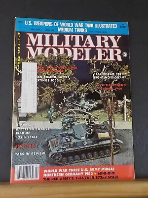 Military Modeler 1982 April US Weapons Or WWII  Medium Tanks • $5