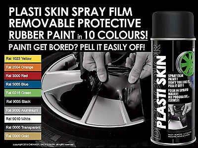 Deco Color Plasti Skin Spray Dip Film Wrap Rubber Paint Removable Alloy Wheel • £13.99