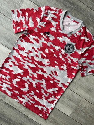 £5 • Buy Adidas Primegreen Manchester United Red Grey Training Shirt Top - Medium