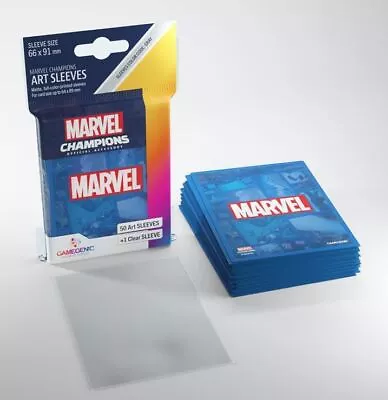 Gamegenic Marvel Champions Art Sleeves Marvel Blue • $17