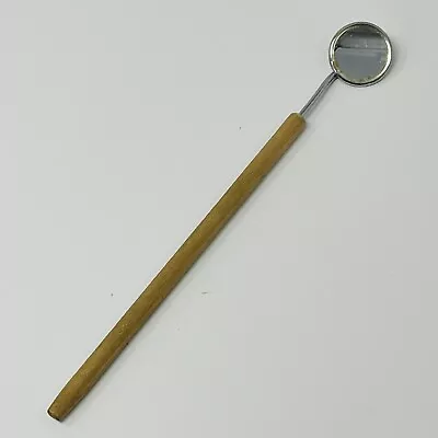 Vintage Boilable Dental Mirror Wood Handle Germany Number 4 G.S. • $11.92