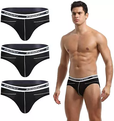 YuKaiChen Men's Low Rise Bamboo Fiber Bikini Underwear By Karen Space - 3 Pack • $14.99