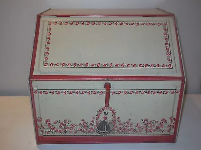 VINTAGE 1940's TIN PIE SAFE BREAD BOX COMBO • $60