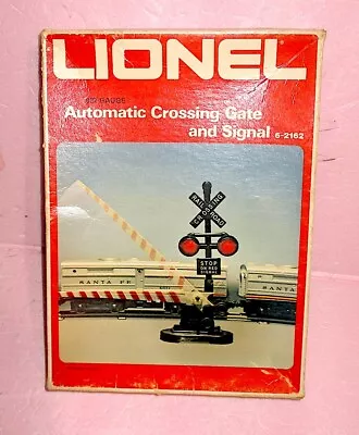 Lionel 6-2162 O-Gauge Automatic Crossing Gate And Signal W/Actuator  TESTED • $22.95