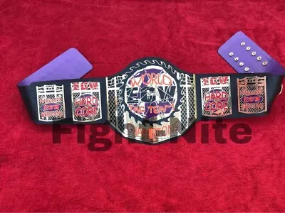 ECW World Tag Team Championship Belt IN 4MM Brass Plates! • $142.56