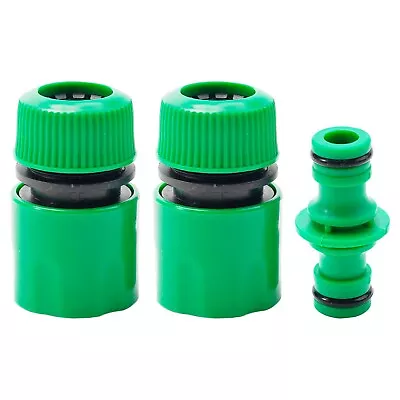 1/2 Inch Garden Watering Water Hose Pipe Tap Plastic Connector Adaptor  1 Nozzle • $13.47