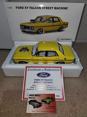 $499.95 • Buy 1:18 Ford XY GTHO Falcon Custom Blown Street Machine In Neon Yellow  Hazard 