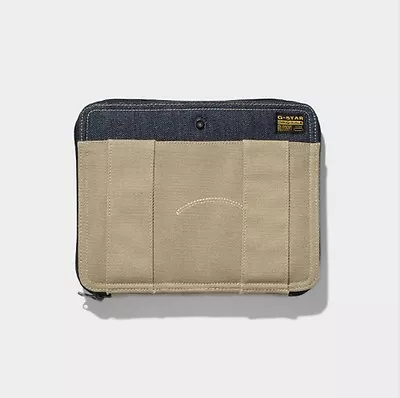 NWT G-Star Raw Higgins Tablet IPad Case Beige Canvas Denim Contrast 9.7 Device • $65