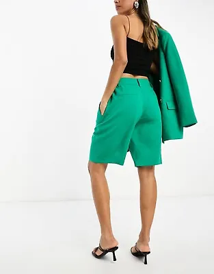 French Connection Luxe Tailored Short Co-ord In Emerald Green Size 16 • £17
