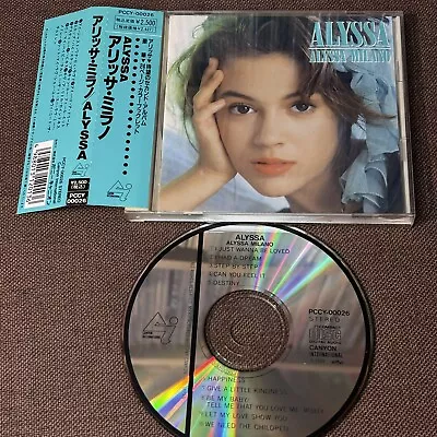 ALYSSA MILANO Alyssa JAPAN CD PCCY-00026 W/ OBI + PS BOOKLET  1989 Issue Free SH • $59.99