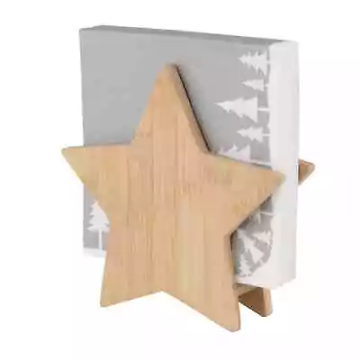 Rader Christmas Star Wood Napkins Holder Dispenser For Paper Napkins Tables • $25.45