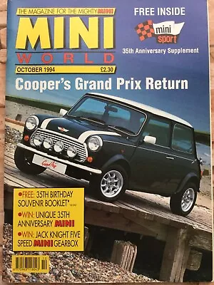 Mini World Magazine - October 1994 - Cooper Grand Prix Souvenir Booklet • £7.99