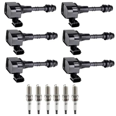 6X Ignition Coil + 6X Iridium Spark Plug For Nissan Maxima Pathfinder Frontier • $81.99