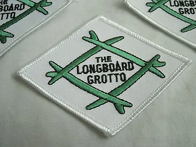 Longboard Grotto Surfboards Surf Shop Encinitas Vintage Surfing Iron-On Patch • $24