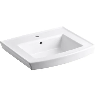 KOHLER K-2358-1-0 Archer Pedestal Bathroom Sink Basin -Single-Hole • $159