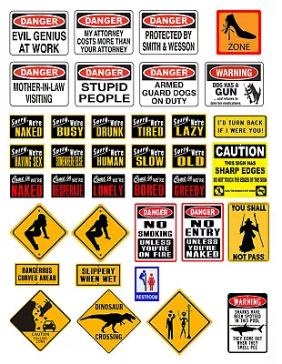 1:25 G Scale Model Auto Repair Shop Car Garage Novelty Warning Signs • $11.69