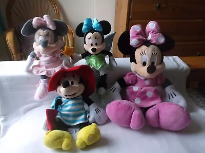 DISNEY Minnie Mouse Bundle Plush Soft Toys X4 • £9.99