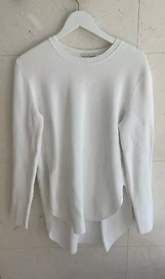 $75 • Buy Scanlan Theodore Crepe Knit Jumper, White, Large