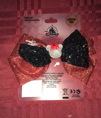 Disney Parks Light-Up Bow Minnie Mouse Hair Clip Bow 2020 Version • $29.99