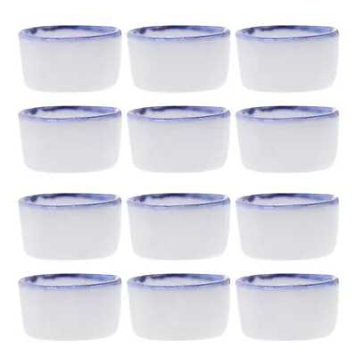 Set Of 12 Tiny Ceramic Water/Food Bowls For Reptiles Tarantulas & Millipedes  • £9.18