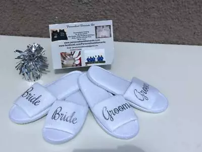 Bride And Groom Matching Slippers  • £5.50