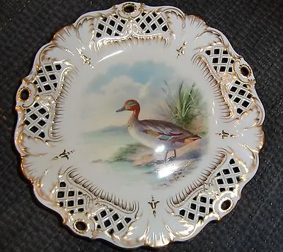 £130 • Buy Minton Cabinet Plate Hand Painted & Signed J Hodgkiss Circa Late 19th Century